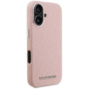 Kryt Karl Lagerfeld FW Stamped iPhone 16 - růžová