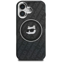 Kryt Karl Lagerfeld IML CHOUPETTE HEAD LOGO iPhone 16 černý