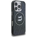 Kryt Karl Lagerfeld Choupette Head Logo pro iPhone 16 Pro černý