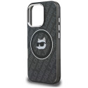 Kryt Karl Lagerfeld Choupette Head Logo pro iPhone 16 Pro černý