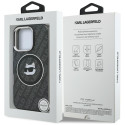 Kryt Karl Lagerfeld Choupette Head Logo pro iPhone 16 Pro černý