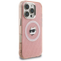Kryt Karl Lagerfeld CHOUPETTE HEAD LOGO iPhone 16 Pro - růžová