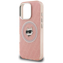 Kryt Karl Lagerfeld CHOUPETTE HEAD LOGO iPhone 16 Pro - růžová