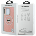 Kryt Karl Lagerfeld CHOUPETTE HEAD LOGO iPhone 16 Pro - růžová