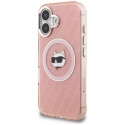 Kryt Karl Lagerfeld CHOUPETTE iPhone 16 - růžový