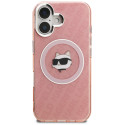 Kryt Karl Lagerfeld CHOUPETTE iPhone 16 - růžový