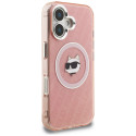 Kryt Karl Lagerfeld CHOUPETTE iPhone 16 - růžový