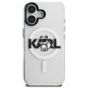 Kryt Karl Lagerfeld CHOUPETTE SKETCH pro iPhone 16 čirý