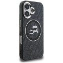 Kryt Karl Lagerfeld IML Glitter pro iPhone 16 - černý