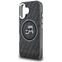 Kryt Karl Lagerfeld IML Glitter pro iPhone 16 - černý