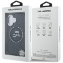 Kryt Karl Lagerfeld IML Glitter pro iPhone 16 - černý