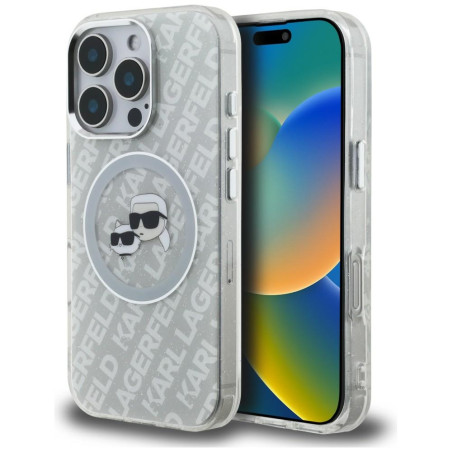 Kryt Karl Lagerfeld IML Glitter pro iPhone 16 Pro Max