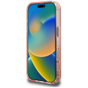 Kryt Karl Lagerfeld IML Glitter pro iPhone 16 Pro - růžová
