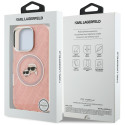 Kryt Karl Lagerfeld IML Glitter pro iPhone 16 Pro - růžová