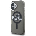 Kryt Karl Lagerfeld IML Glitter pro iPhone 16 - černý