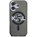 Kryt Karl Lagerfeld IML Glitter pro iPhone 16 - černý