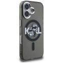 Kryt Karl Lagerfeld IML Glitter pro iPhone 16 - černý