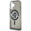Kryt Karl Lagerfeld IML Glitter pro iPhone 16 - černý