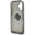 Kryt Karl Lagerfeld IML Glitter pro iPhone 16 - černý