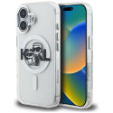 Kryt Karl Lagerfeld MagSafe iPhone 16 – transparentní
