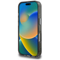 Kryt Karl Lagerfeld IML GLITTER pro iPhone 16 Pro - černý