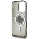 Kryt Karl Lagerfeld IML GLITTER pro iPhone 16 Pro - černý