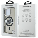 Kryt Karl Lagerfeld IML Glitter iPhone 16 Pro Max černý