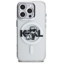 Kryt Karl Lagerfeld IML Glitter pro iPhone 16 Pro Max clear