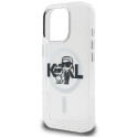 Kryt Karl Lagerfeld IML Glitter pro iPhone 16 Pro Max clear