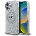 Kryt Karl Lagerfeld IML pro iPhone 16 - šedý