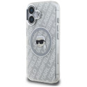 Kryt Karl Lagerfeld IML pro iPhone 16 - šedý