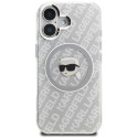 Kryt Karl Lagerfeld IML pro iPhone 16 - šedý