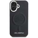 Kryt Karl Lagerfeld MagSafe Initial & Metal iPhone 16 - černý