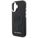 Kryt Karl Lagerfeld MagSafe Initial & Metal iPhone 16 - černý