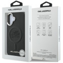 Kryt Karl Lagerfeld MagSafe Initial & Metal iPhone 16 - černý