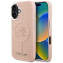 Kryt Karl Lagerfeld INITIAL & METAL iPhone 16 - růžový