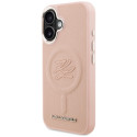 Kryt Karl Lagerfeld INITIAL & METAL iPhone 16 - růžový