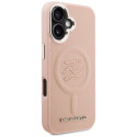Kryt Karl Lagerfeld INITIAL & METAL iPhone 16 - růžový