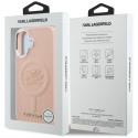 Kryt Karl Lagerfeld INITIAL & METAL iPhone 16 - růžový