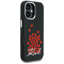 Kryt Karl Lagerfeld HEART pro iPhone 16 - černý