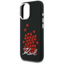 Kryt Karl Lagerfeld HEART pro iPhone 16 - černý