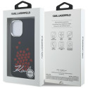 Kryt Karl Lagerfeld HEART pro iPhone 16 - černý