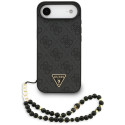 Kryt Guess 4G Strap Triangle Logo MagSafe iPhone 17 Air černý