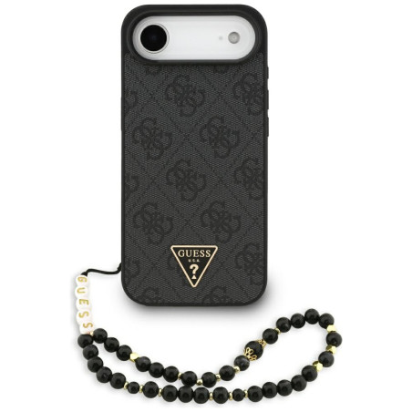 Kryt Guess 4G Strap Triangle Logo MagSafe iPhone 17 Air černý