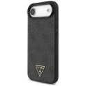 Kryt Guess 4G Strap Triangle Logo MagSafe iPhone 17 Air černý