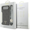 Kryt Guess 4G Strap Triangle Logo MagSafe iPhone 17 Air černý
