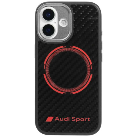 Kryt Audi RSQ Carbon Fiber Sport pro iPhone 17 - černý