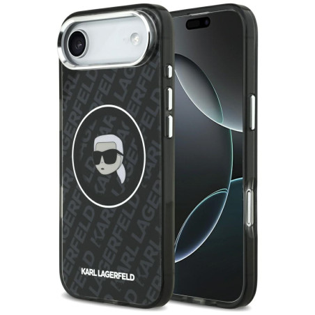 Kryt Karl Lagerfeld IML pro iPhone 17 Air - černý