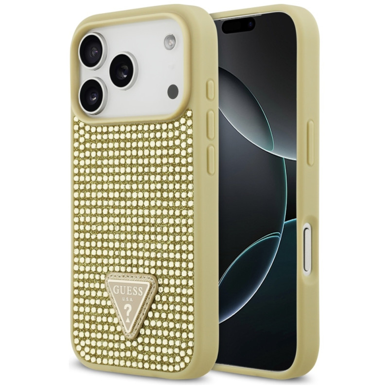 Kryt Guess TRIANGLE pro iPhone 17 Pro - zlatá