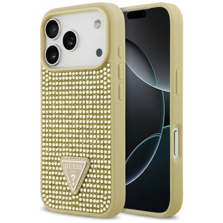 Kryt Guess TRIANGLE iPhone 17 Pro - zlatá